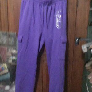 Purple Cargo Sweatpants